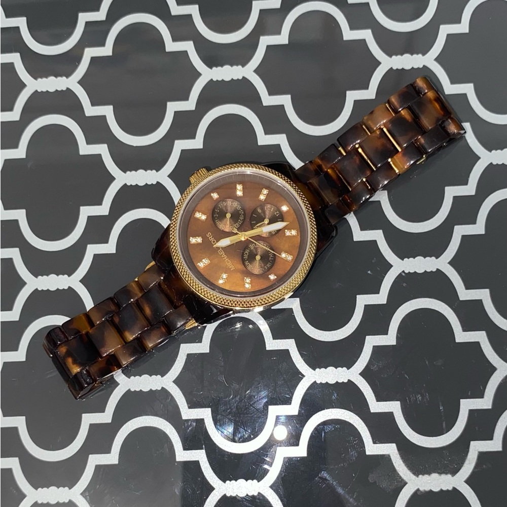 Michael Kors tortoise watch